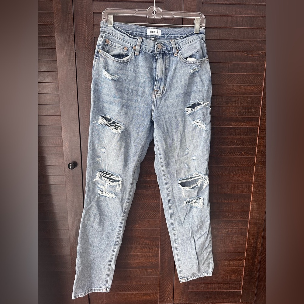 Pistola Presley High Rise Wink Distressed Jeans